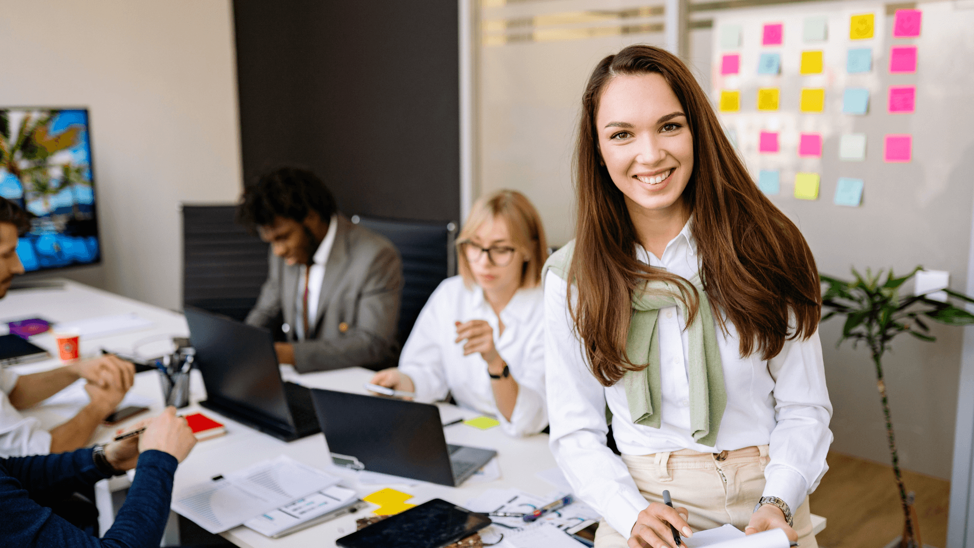 Professional team in a modern office